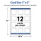 Avery Printable Square Cards, Gold Dots with Blue Border, 2" x 2", Matte White Square Cards, Laser/Inkjet, 120ct, Great for Business Cards
